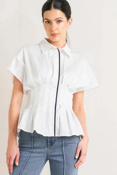 Truedames Quiet Force Woven Top In Multi