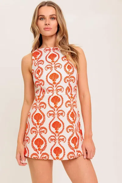 Truedames Quiet Morning Woven Skort In Orange