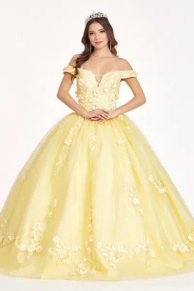 Truedames Quinceanera Ball Gown In Yellow
