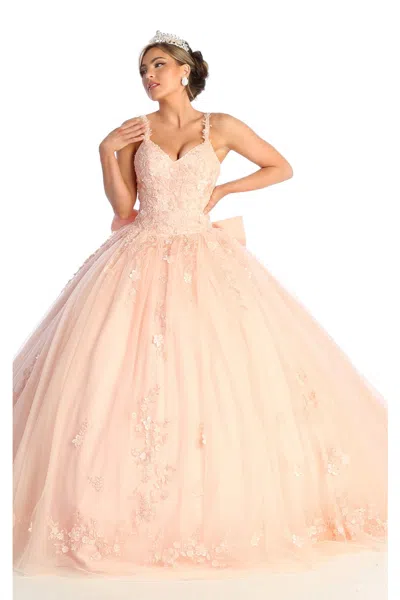 Truedames Quinceanera Dress Ball Gown Glitter Train Sweet 16 In Gold