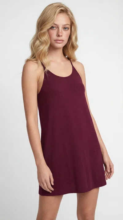 Truedames Racerback Sleeveless Nightgown With Adjustable Straps In Red