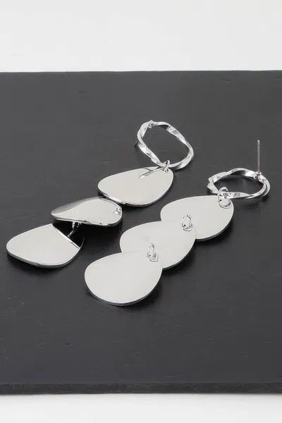 Truedames Radiant Circles Earrings In Silver