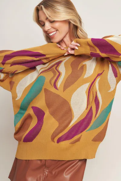 Truedames Ready To Adore Sweater Top In Multi
