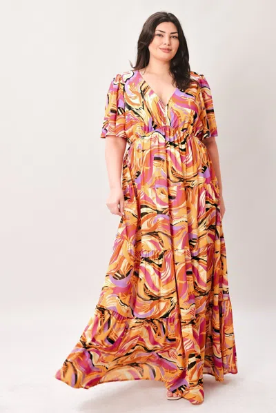 Truedames Refreshing Vibe Woven Maxi Dress In Multi