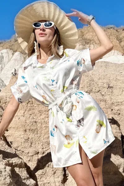 Truedames Resort Wear Vacation Wear Mini Dress In Multi