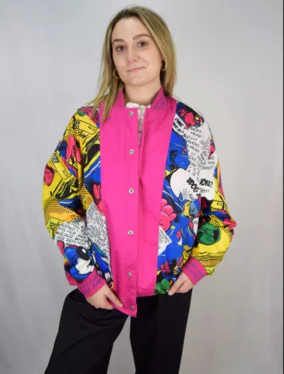Truedames Reversible Patchwork Varsity Jacket In Multi