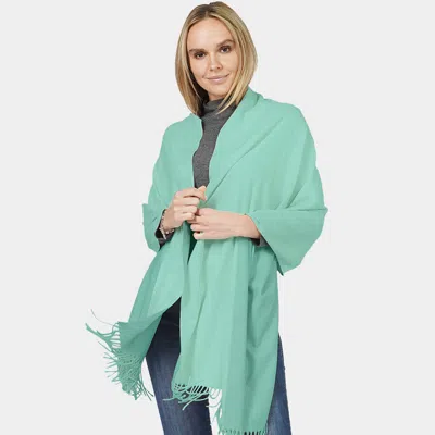 Truedames Reversible Solid Shawl Oblong Scarf In Multi