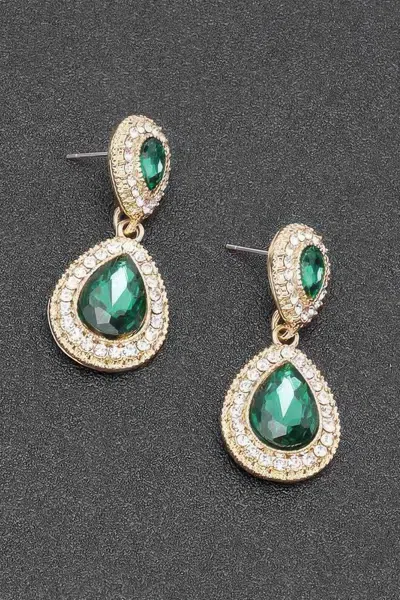 Truedames Rhinestone Dangle Earring In Gold