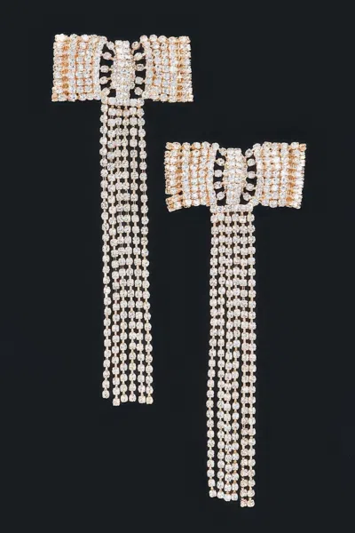 Truedames Rhinestone Earring In Black