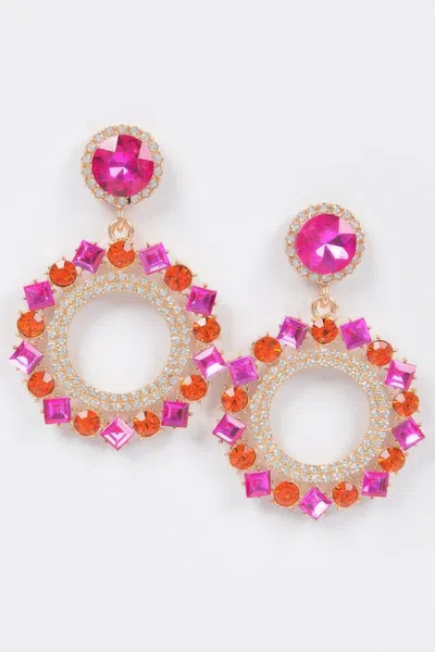 Truedames Rhinestone Earring In Multi