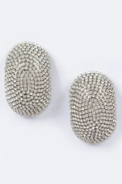 Truedames Rhinestone Earring In Silver