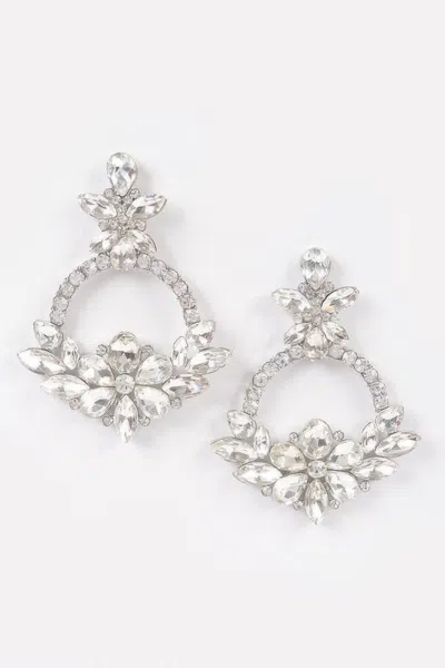 Truedames Rhinestone Earring In Silver