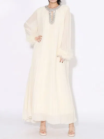 Truedames Rhinestone Long Sleeve Maxi Dress In Black