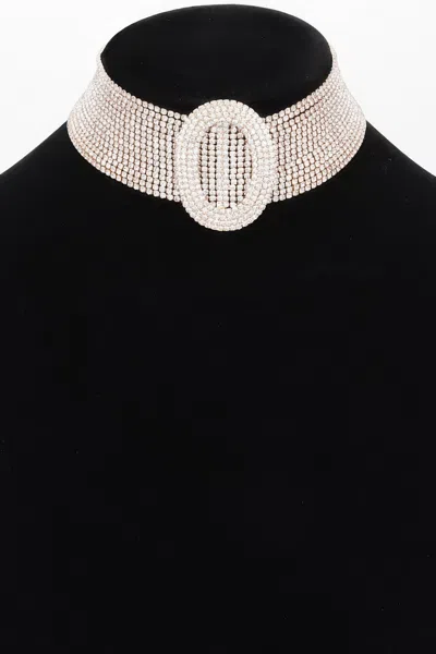 Truedames Rhinestone Necklace In Gold