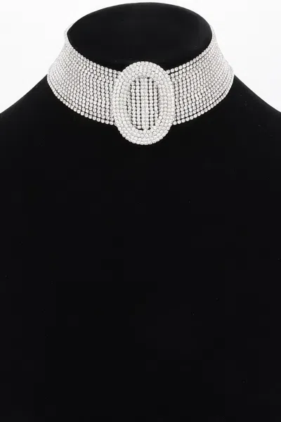 Truedames Rhinestone Necklace In White
