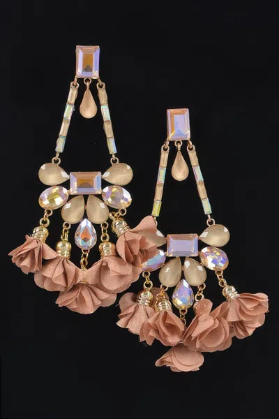 Truedames Rhinestone Party Drop Earring In Gold