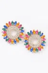 Truedames Rhinestone Stud Earring In Multi