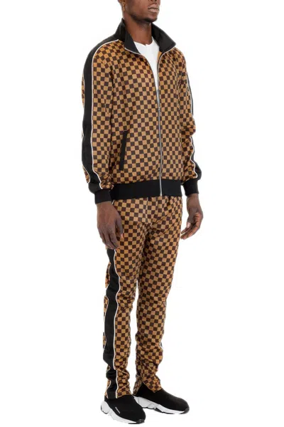 Truedames Rich Checkered Track Pants In White