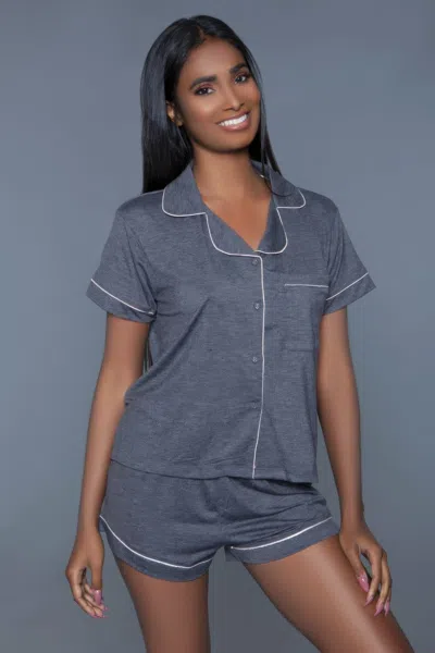 Truedames Riley Pj Set 2pc In Gray