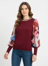 Truedames Rio & Rian Pullover Sweater In Red