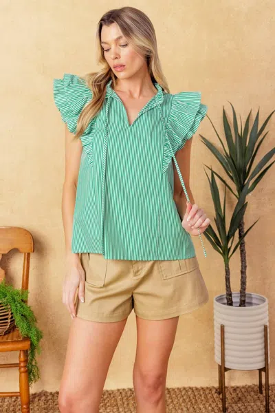 Truedames Riviera Retreat Woven Top In Multi