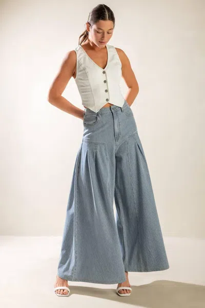 Truedames Rooftop Romance Denim Pants In Multi