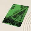 Truedames Rose Floral Pashmina Reversible Scarf Shawl In Green