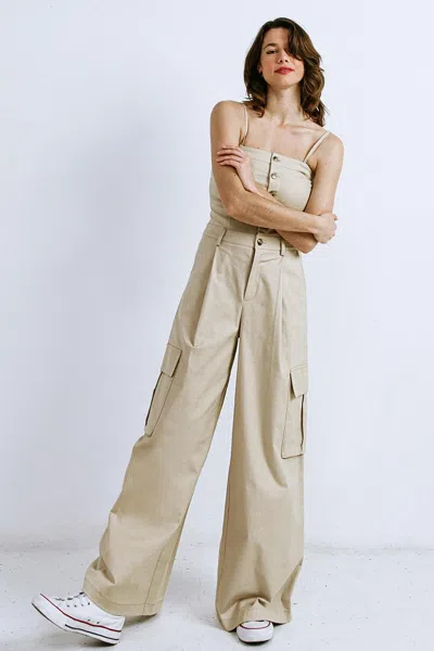 Truedames Royal Affair Woven Jumpsuit In Animal Print