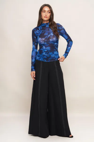 Truedames Runway Ready Black Woven Wide Leg Pants