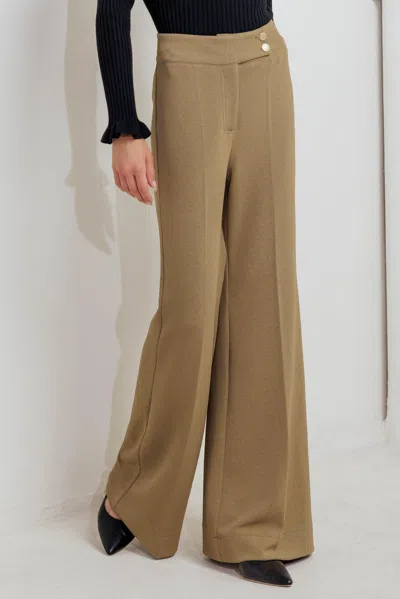 Truedames Runway To Realway Knit Pants In Brown