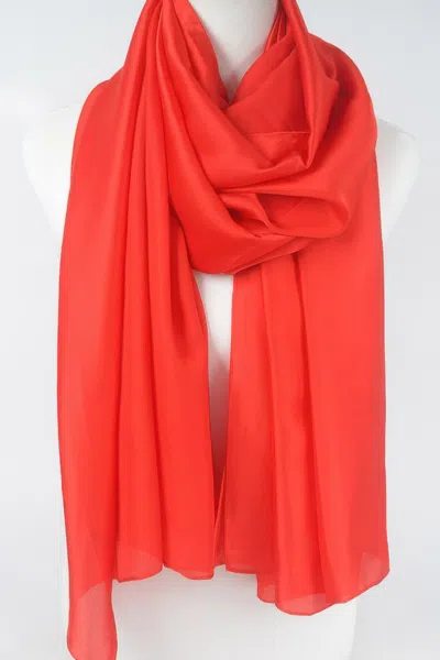 Truedames Satin Scarf In Red