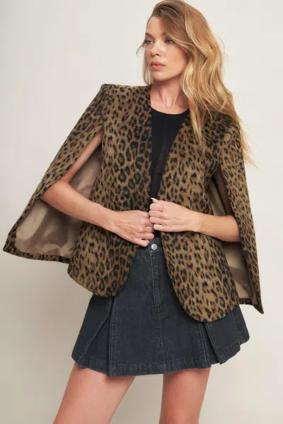 Truedames Savage Sophistique Woven Capelet In Brown