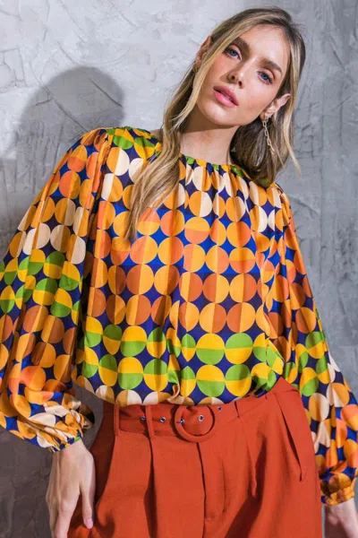 Truedames Savor The Sweetness Woven Top In Multi