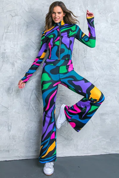 Truedames Saying Hello Scuba Tracksuit In Black
