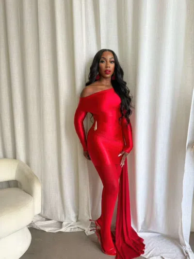 Truedames Scarlet Whisper Mini Dress In Red