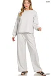Truedames Scuba Crewneck Sweatshirt And Pants Set In Gray
