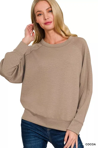 Truedames Scuba Round Neck Sweatshirt In Multi