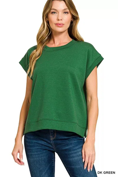 Truedames Scuba Short Sleeve Sweatshirts In Green