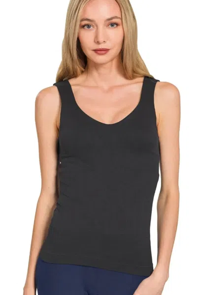 Truedames Seamless Tank Top In Black