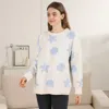 Truedames Seashell Starfish Pattern Crew Neck Sweater In Multi
