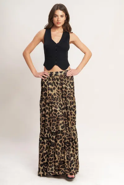 Truedames Seasonless Styling Woven Maxi Skirt In Multi