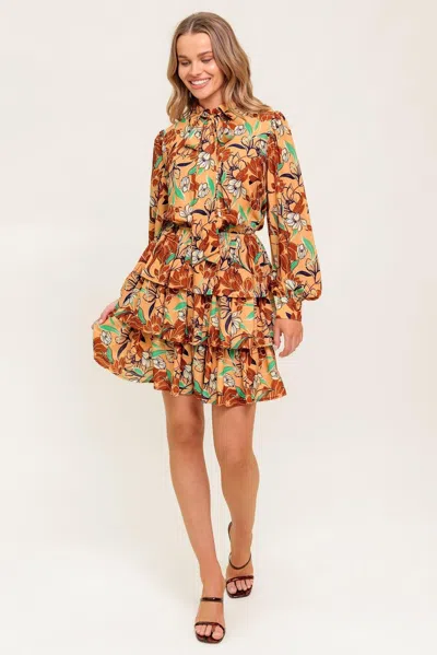 Truedames Secret Crush Woven Mini Dress In Multi