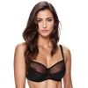 Truedames See Through Full Coverage Bra In Black