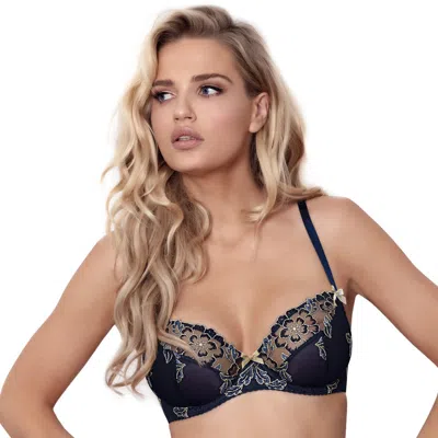 Truedames Semi-sheer Full Figure Bra Blue Lagoon
