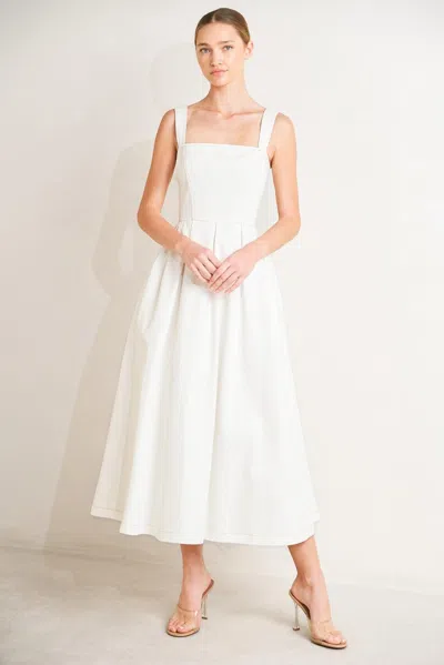Truedames Serene Charm Woven Midi Dress In White