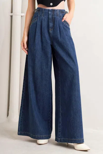 Truedames Sharp Femininity Denim Pants In Blue