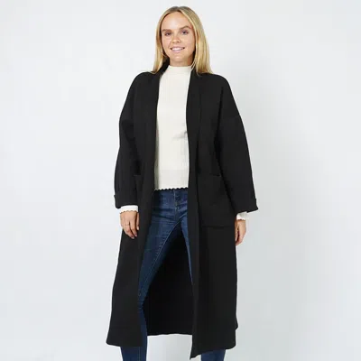 TRUEDAMES SHAWL COLLAR MID-LENGTH CARDIGAN