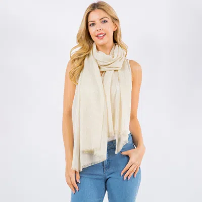 Truedames Sheer Metallic Shawl Wrap Scarf In Multi
