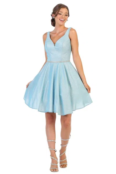 Truedames Shimmering Cocktail Dress In Blue