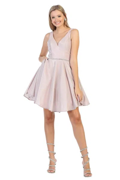 Truedames Shimmering Cocktail Dress In Pink